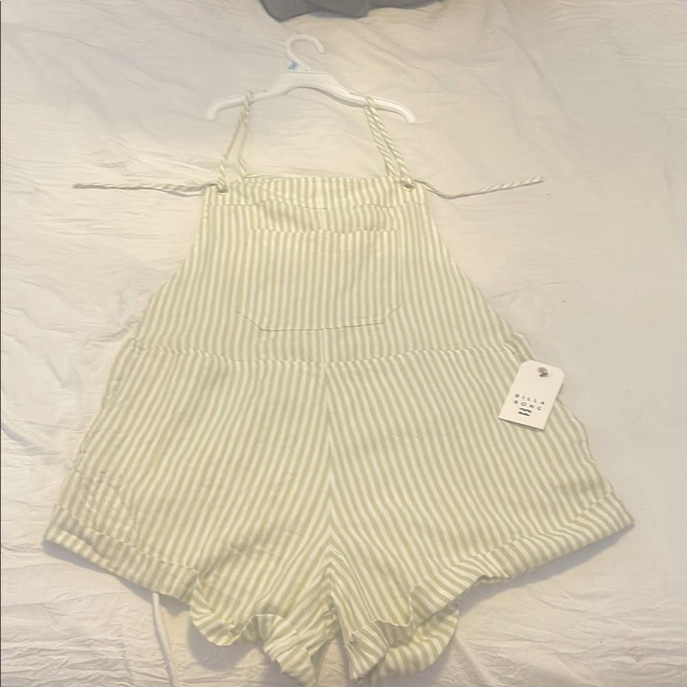 Striped Green Kids One Piece